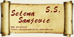 Selena Šanjević vizit kartica